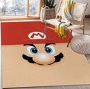 Mario Face Rectangular Area Rug