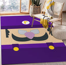 Mario Waluigi Purple Rectangular Area Rug