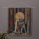 Medieval Knight Sodier Gothic Fantasy Woven Throw Blanket