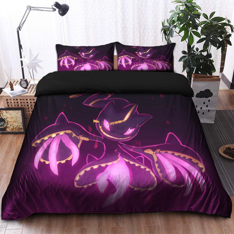 Mega Banette Pokemon Ghost Bedding Set Duvet Cover And 2 Pillowcases Nearkii