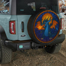 Mega Charizard X Pokemon Sun Stained Glass Jeep Car Spare Tire Cover