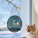 Mega Lucario Pokemon Stained Glass Suncatcher