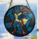 Mega Lucario Pokemon Stained Glass Suncatcher