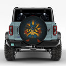 Mega Lucario Pokemon Stained Glass Jeep Car Spare Tire Cover