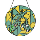 Mega Rayquaza Pokemon Stained Glass Suncatcher