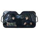Megumi Fushiguro X Maki Zenin Jujutsu Kaisen Car Auto Sunshades