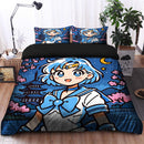 Mercury Sailor Moon Japan Ink Style  Bedding Set