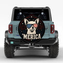 Merica Chihuahua Patriotic Dog Car Spare Tire Cover
