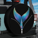 Beautiful Mermaid Tail Unzipped Jeep Car Spare Tire Cover