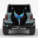 Beautiful Mermaid Tail Unzipped Jeep Car Spare Tire Cover