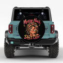 Messy Hair Don't Care Car Spare Tire Cover