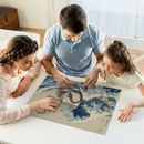 Mew Two Mew Pokemon The Great Wave Jigsaw Puzzle