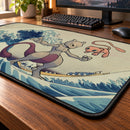Mew Two Pokemon The Great Wave Japan Desk Mat