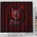 Mewtwo Pokemon Break Wall Shower Curtain