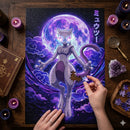 Mewtwo Pokemon Moon Night Jigsaw Puzzle