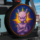 Mewtwo 1 Pokemon Stained Glass Jeep Car Spare Tire Cover