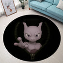 Mewtwo Pokemon Zipper Round Rug