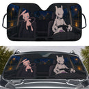Mewtwo x Mew Pokemon Car Auto Sunshades