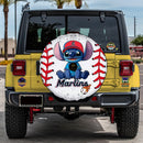 Miami Marlins Car Spare Tire Cover With Camera Hole