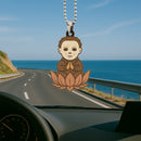 Michael Myers Horror Meditating Custom Car Ornament Car Accessories Decoration