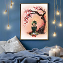 Midoriya Izuku My Hero Academia Anime Cherry Blossom- Living Room - Canvas Wall Art - Print - Wall Decor