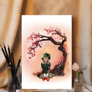 Midoriya Izuku My Hero Academia Anime Cherry Blossom- Living Room - Canvas Wall Art - Print - Wall Decor