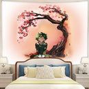 Midoriya Izuku My Hero Academia Anime Cherry Blossom Tapestry