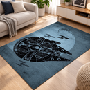 Millennium Falcon Space Ship Rectangular Area Rug