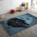 Millennium Falcon Space Ship Rectangular Area Rug