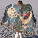 Milotic Pokemon Japan Style Woven Throw Blanket