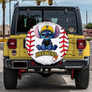 Milwaukee Brewers Car Spare Tire Cover With Camera Hole