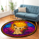 Mimikyu Pokemon Sun Stained Glass Round Rug