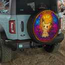 Mimikyu Pokemon Sun Stained Glass Jeep Car Spare Tire Cover