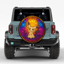 Mimikyu Pokemon Sun Stained Glass Jeep Car Spare Tire Cover