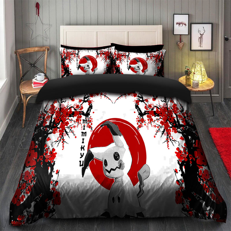 Mimikyu Pokemon Japan Style Bedding Set Duvet Cover And 2 Pillowcases