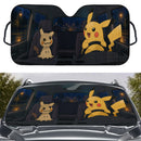 Mimikyu x Pikachu Pokemon Car Auto Sunshades