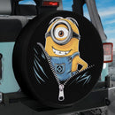 Minion Unzipped Jeep Car Spare Tire Cover