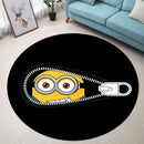 Minion Zipper Round Rug