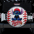 Minnesota Twins Car Spare Tire Cover With Camera Hole