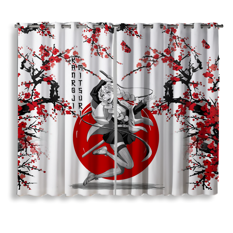 Mitsuri Demon Slayer Anime Japan Style Window Curtain