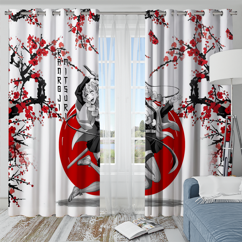 Mitsuri Demon Slayer Anime Japan Style Window Curtain