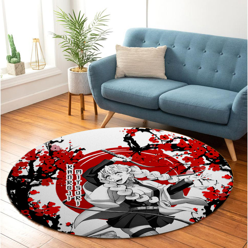 Mitsuri Demon Slayer Anime Japan Style Round Rug