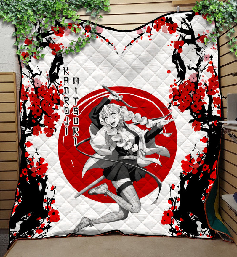 Mitsuri Demon Slayer Anime Japan Style Quilt Blanket