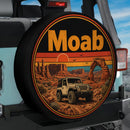 Moab Jeep Sunset Car Spare Tire Cover