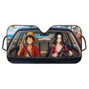 Monkey D. Luffy And Boa Hancock Anime One Piece Custom Car Windshield Sunshades