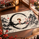 Luffy One Piece Japan Ink Style Rectangular Area Rug