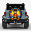 Monkey D. Luffy One Piece Stained Glass Jeep Car Spare Tire Cover