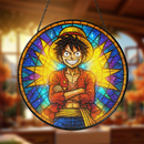 Monkey D. Luffy One Piece Stained Glass Suncatcher