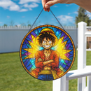 Monkey D. Luffy One Piece Stained Glass Suncatcher