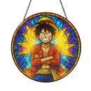 Monkey D. Luffy One Piece Stained Glass Suncatcher